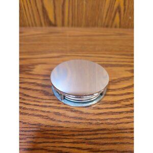 Magnetic Polished Silver Pocket Magnifier With Protective Case